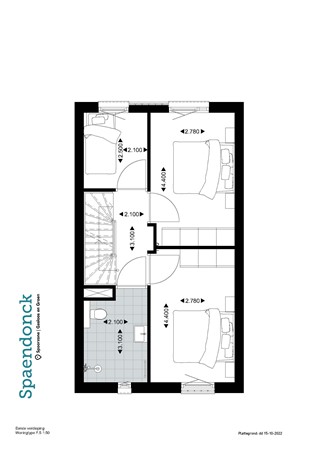 Floorplan - Weverskaarde 18, 5014 DX Tilburg